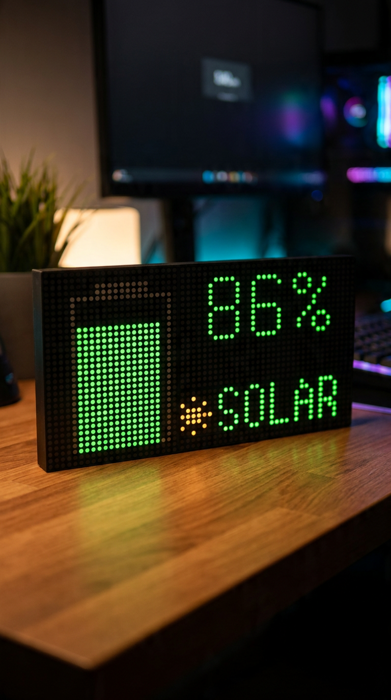 ChaChing Panel showing Home Assistant solar